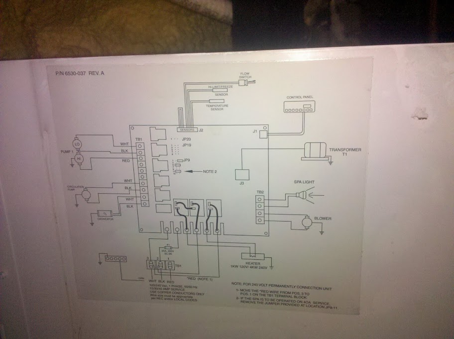Sundance Spas Troubleshooting Control Panel